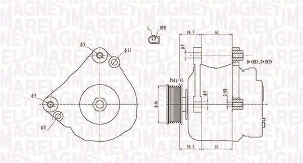 Generator Magneti Marelli 063731818010 Generator Magneti Marelli 063731818010 von Magneti Marelli