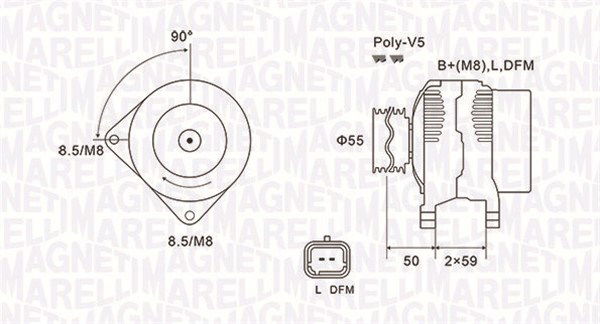 Generator Magneti Marelli 063731823010 Generator Magneti Marelli 063731823010 von Magneti Marelli