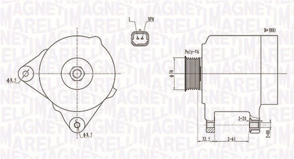 Generator Magneti Marelli 063731824010 Generator Magneti Marelli 063731824010 von Magneti Marelli