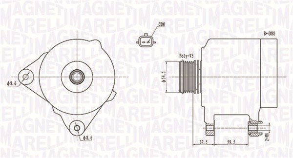 Generator Magneti Marelli 063731860010 Generator Magneti Marelli 063731860010 von Magneti Marelli