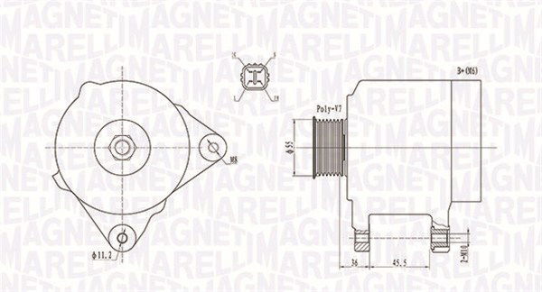 Generator Magneti Marelli 063731907010 Generator Magneti Marelli 063731907010 von Magneti Marelli