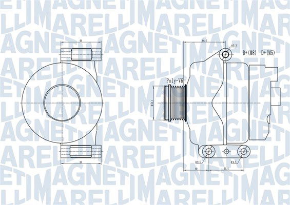 Generator Magneti Marelli 063731934010 Generator Magneti Marelli 063731934010 von Magneti Marelli