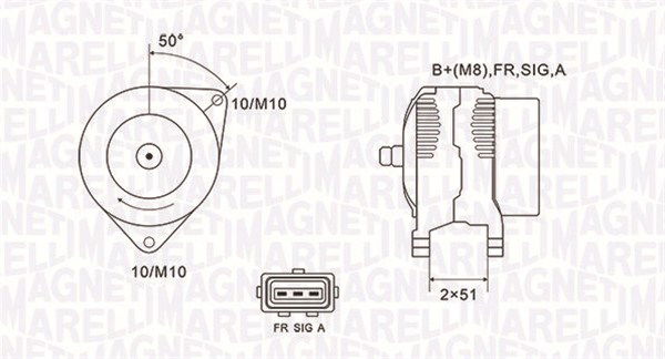 Generator Magneti Marelli 063731941010 Generator Magneti Marelli 063731941010 von Magneti Marelli