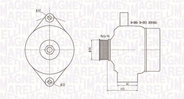 Generator Magneti Marelli 063731952010 Generator Magneti Marelli 063731952010 von Magneti Marelli