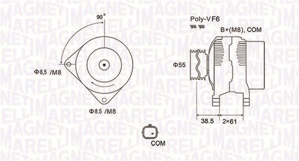 Generator Magneti Marelli 063731975010 Generator Magneti Marelli 063731975010 von Magneti Marelli
