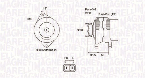 Generator Magneti Marelli 063732020010 Generator Magneti Marelli 063732020010 von Magneti Marelli