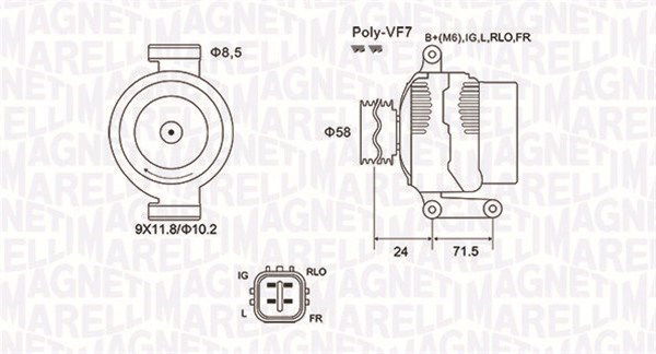 Generator Magneti Marelli 063732029010 Generator Magneti Marelli 063732029010 von Magneti Marelli