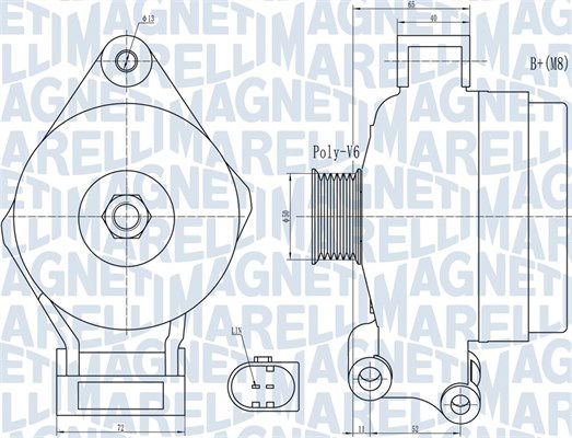 Generator Magneti Marelli 063732044010 von Magneti Marelli