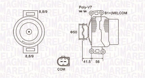 Generator Magneti Marelli 063732108010 Generator Magneti Marelli 063732108010 von Magneti Marelli