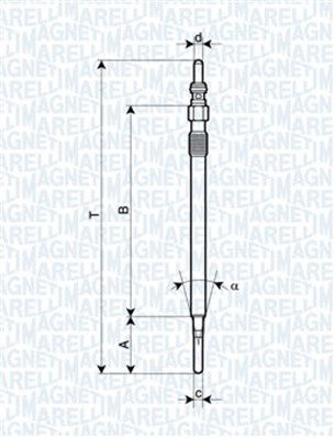 Glühkerze Magneti Marelli 062900081304 von Magneti Marelli