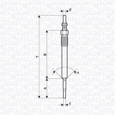 Glühkerze Magneti Marelli 062900140304 von Magneti Marelli