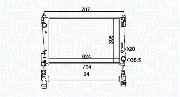 Kühler, Motorkühlung Magneti Marelli 350213151200 Kühler, Motorkühlung Magneti Marelli 350213151200 von Magneti Marelli