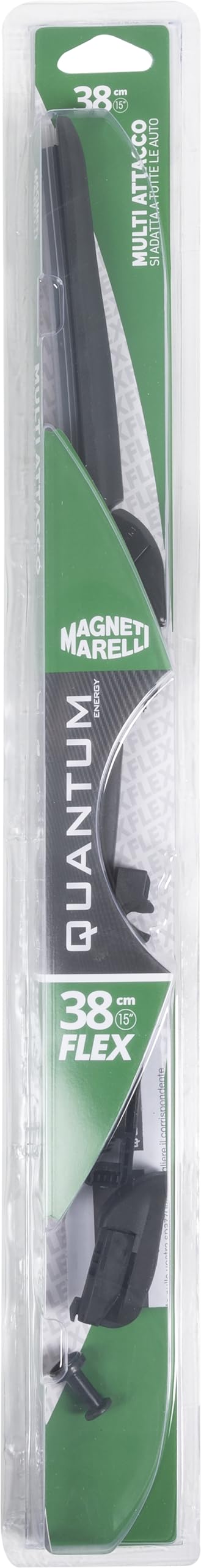 Quantum Energy - Flex Scheibenwischerblatt | 38 cm - 15 Zoll | Flexibler Aufbau | Austauschbare Naturkautschuk-Noppen | Einfache Montage | Ganzjahres-Einsatz, Schwarz, 38 cm, Glas Quantum Energy - Flex Scheibenwischerblatt | 38 cm - 15 Zoll | Flexibler Aufbau | Austauschbare Naturkautschuk-Noppen | Einfache Montage | Ganzjahres-Einsatz, Schwarz, 38 cm, Glas von Quantum Energy