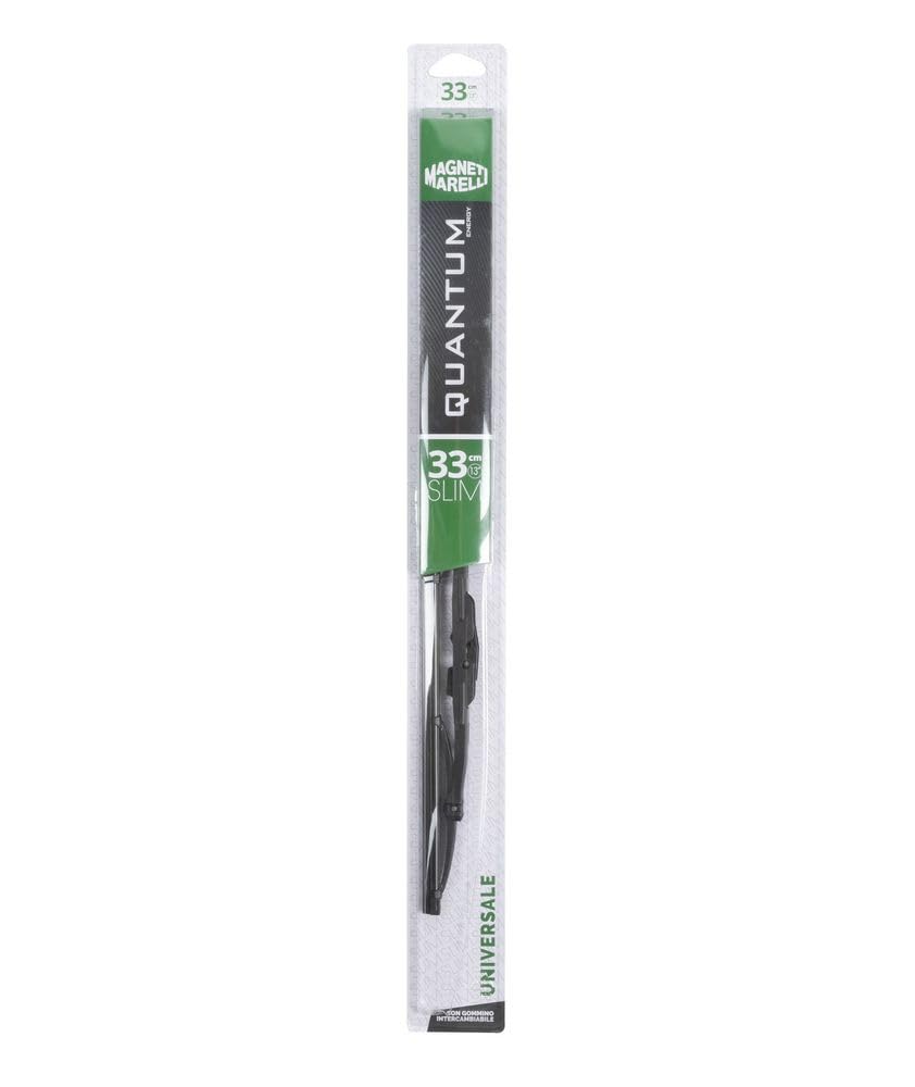 Quantum Energy - Slim Scheibenwischerblatt | Auto-Scheibenwischer Universal | 33 cm Metallrahmen mit flexiblem Gestell | Naturkautschuk-Noppen, Schwarz, 33cm 13", Glas Quantum Energy - Slim Scheibenwischerblatt | Auto-Scheibenwischer Universal | 33 cm Metallrahmen mit flexiblem Gestell | Naturkautschuk-Noppen, Schwarz, 33cm 13", Glas von Quantum Energy