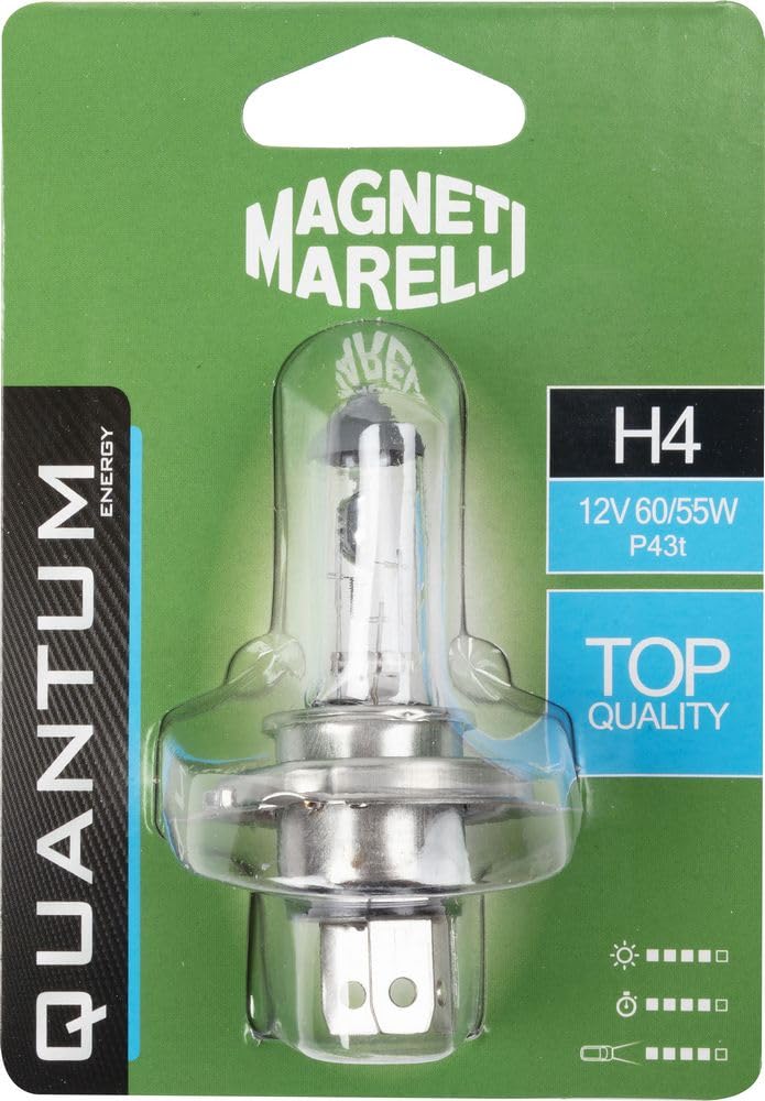 MAGNETI MARELLI 070.0000009482 H4 Halogen Einzelbirne Auto 12V 60/55W Sockel P43t von Magneti Marelli