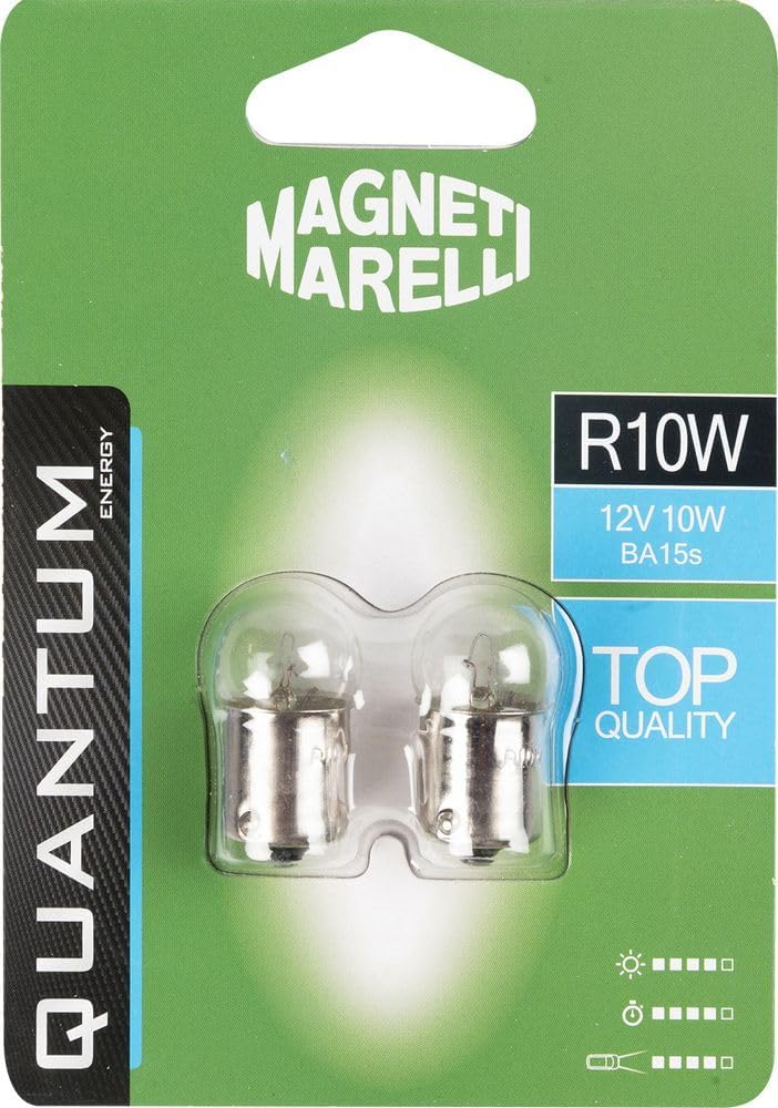 Quantum Energy - Autolampen R10W | 12V 5W BA15s | Halogen für Fernlicht, Abblendlicht, Nebelscheinwerfer | 1 Paar von Quantum Energy