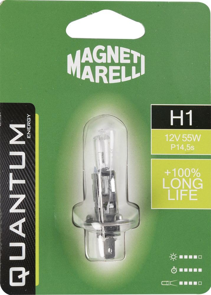 MAGNETI MARELLI 070.0000009507 H1 Glühlampe für Einzelbetten Auto Long Life 12 V 55 W Sockel P14,5s von Magneti Marelli