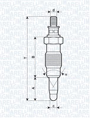 Magneti Marelli 062900008304 Glühkerze Magneti Marelli 062900008304 Glühkerze von Magneti Marelli