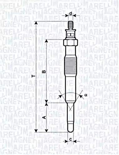 Magneti Marelli 062900017304 Glühkerze von Magneti Marelli