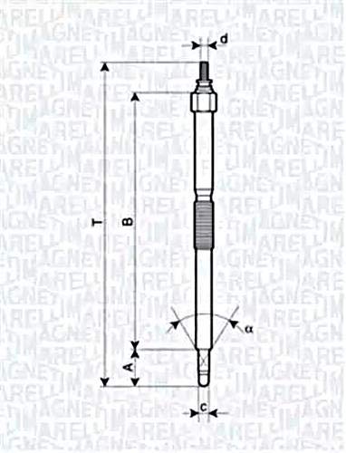 Magneti Marelli 062900054304 Glühkerze von Magneti Marelli