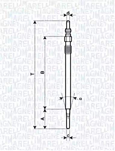 Magneti Marelli 062900081304 Glühkerze von Magneti Marelli