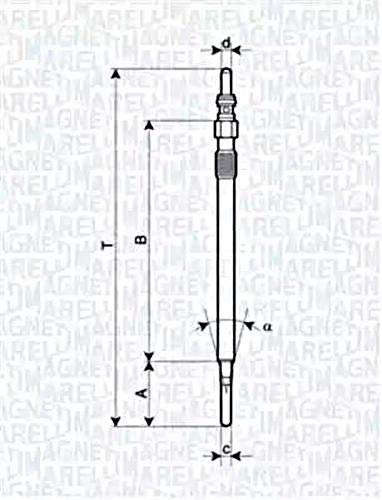 Magneti Marelli 062900081304 Glühkerze von Magneti Marelli