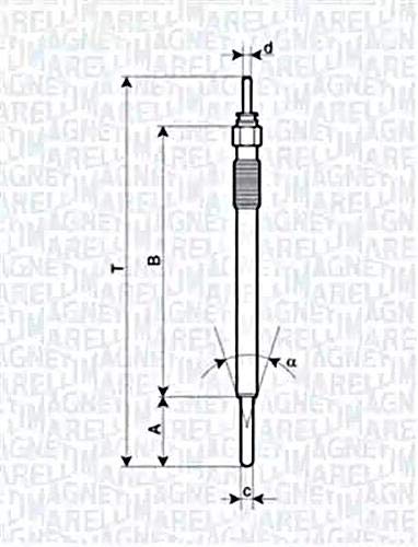 Magneti Marelli 062900091304 Glühkerze von Magneti Marelli