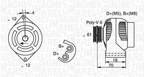 Magneti Marelli 063730029010 Lichtmaschine Magneti Marelli 063730029010 Lichtmaschine von Magneti Marelli