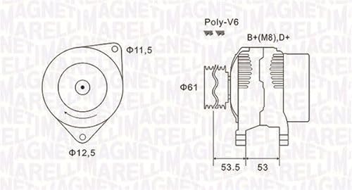 Magneti Marelli 063731698010 Lichtmaschine Alfa Romeo, Fi Magneti Marelli 063731698010 Lichtmaschine Alfa Romeo, Fi von Magneti Marelli