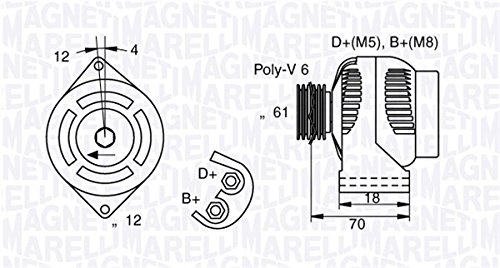 Magneti Marelli 71721092 Lichtmaschine von Magneti Marelli