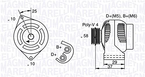 Magneti Marelli A1601540601 Lichtmaschine Magneti Marelli A1601540601 Lichtmaschine von Magneti Marelli