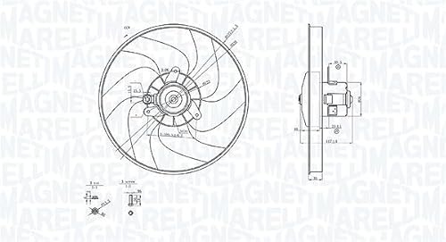 Motor-Lüfter Motor-Lüfter von Magneti Marelli