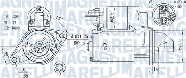Starter Magneti Marelli 063721450010 von Magneti Marelli