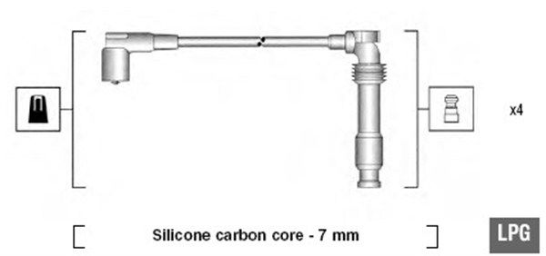 Zündleitungssatz Magneti Marelli 941125390689 von Magneti Marelli