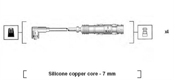 Zündleitungssatz Magneti Marelli 941175240763 von Magneti Marelli