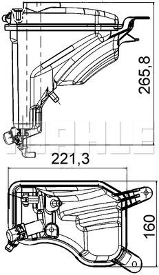 Ausgleichsbehälter, Kühlmittel Mahle Original CRT 207 000S Ausgleichsbehälter, Kühlmittel Mahle Original CRT 207 000S von Mahle Original