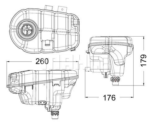 Ausgleichsbehälter, Kühlmittel Mahle Original CRT 60 000S Ausgleichsbehälter, Kühlmittel Mahle Original CRT 60 000S von Mahle Original