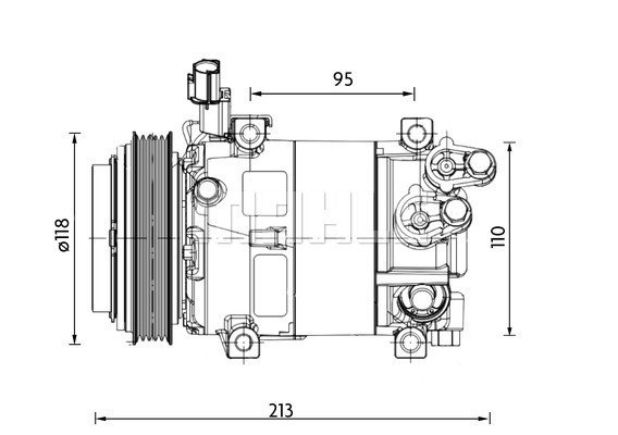 Kompressor, Klimaanlage Mahle Original ACP 1468 000P von Mahle Original