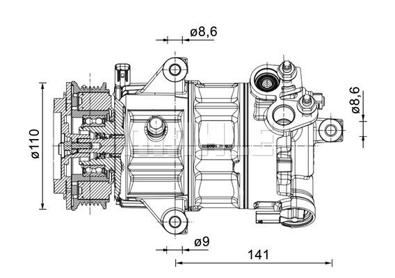 Kompressor, Klimaanlage Mahle Original ACP 1491 000P von Mahle Original