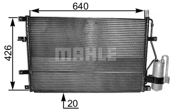 Kondensator, Klimaanlage Mahle Original AC 227 000S Kondensator, Klimaanlage Mahle Original AC 227 000S von Mahle Original