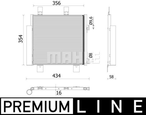 Kondensator, Klimaanlage Mahle Original AC 899 000P von Mahle Original