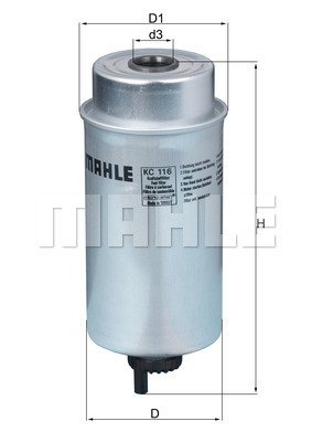 Kraftstofffilter Mahle Original KC 116 von Mahle Original
