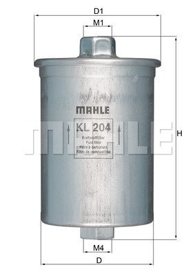 Kraftstofffilter Mahle Original KL 204 von Mahle Original