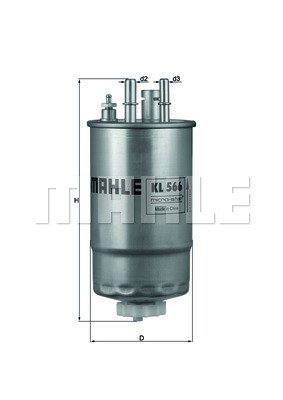 Kraftstofffilter Mahle Original KL 566 von Mahle Original
