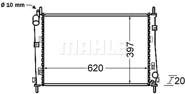 Kühler, Motorkühlung Mahle Original CR 1137 000S Kühler, Motorkühlung Mahle Original CR 1137 000S von Mahle Original