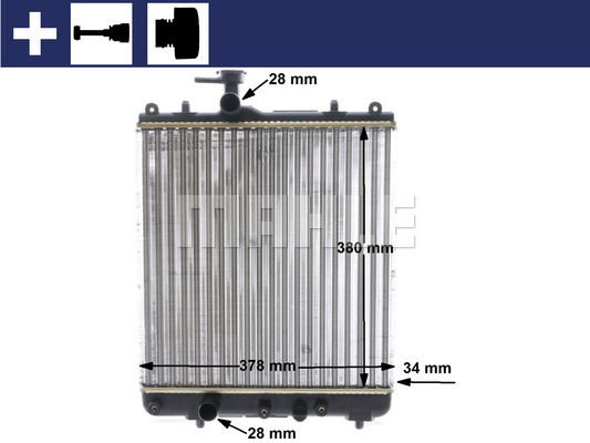 Kühler, Motorkühlung Mahle Original CR 1514 000S Kühler, Motorkühlung Mahle Original CR 1514 000S von Mahle Original