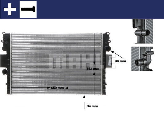 Kühler, Motorkühlung Mahle Original CR 1551 000S Kühler, Motorkühlung Mahle Original CR 1551 000S von Mahle Original