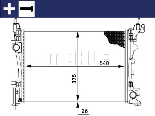 Kühler, Motorkühlung Mahle Original CR 773 000S von Mahle Original