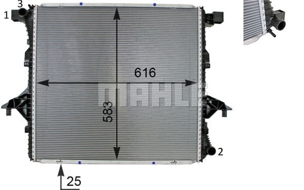 Kühler, Motorkühlung Mahle Original CR 81 000S Kühler, Motorkühlung Mahle Original CR 81 000S von Mahle Original