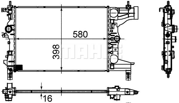 Kühler, Motorkühlung Mahle Original CR 945 000S von Mahle Original